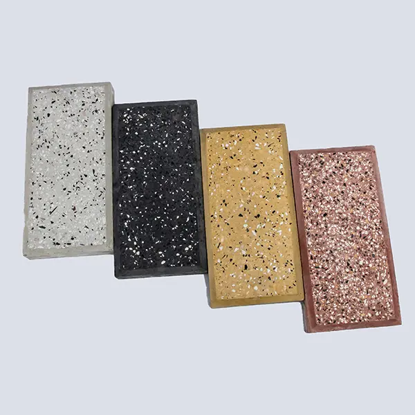 Rectangular terrazo pulido